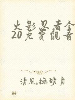 火影忍者全集720免费观看中配版