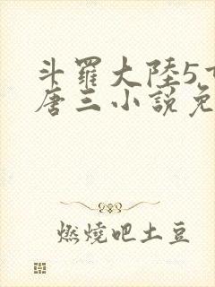 斗罗大陆5重生唐三小说免费阅读