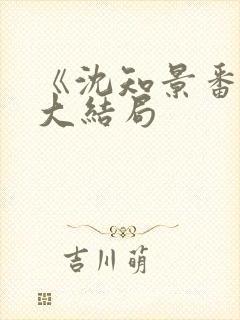 《沈知景番外》大结局封面