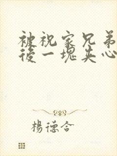 被祝家兄弟共享后一块夹心饼封面