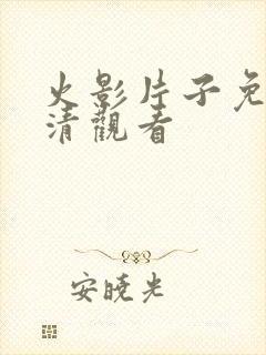 火影片子免费高清观看