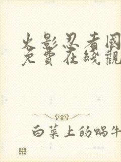 火影忍者国语版免费在线观看封面