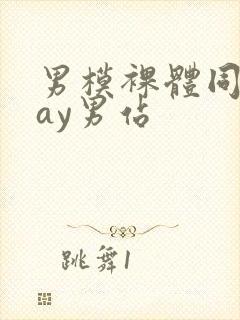 男模裸体同性gay男站封面