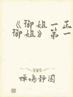 《御姐一正太—御姐》第一季封面