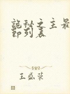 诡秘之主最新章节列表