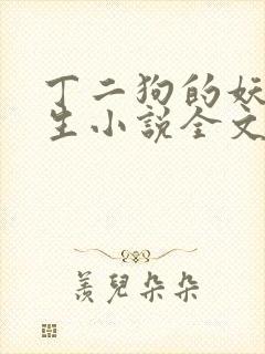 丁二狗的妖孽人生小说全文阅读封面