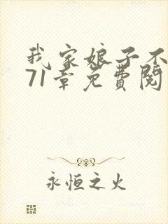 我家娘子不对劲71章免费阅读