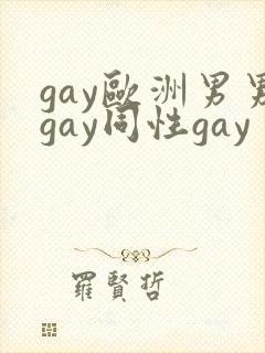 gay欧洲男男gay同性gay