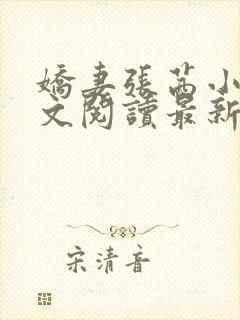 娇妻张茜小说全文阅读最新章节更新