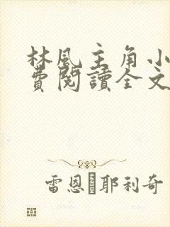 林风主角小说免费阅读全文无弹窗