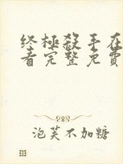 终极杀手在线观看完整免费高清电影