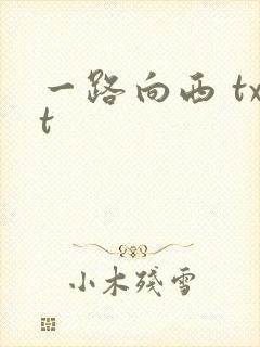一路向西 txt