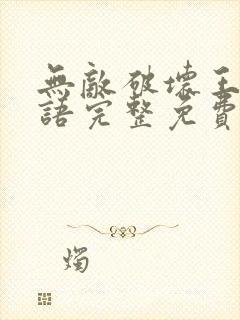 无敌破坏王2国语完整免费观看