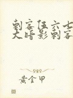 刺客伍六七之七大暗影刺客封面