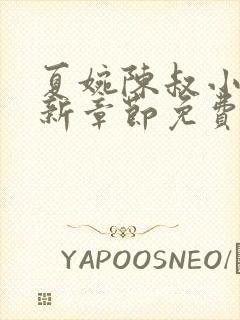 夏婉陈叔小说最新章节免费阅读