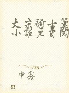 大宋骑士笔趣阁小说免费阅读