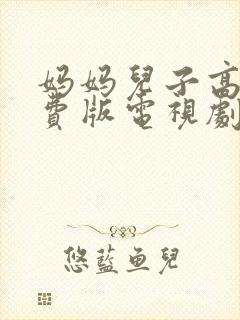 妈妈儿子高清免费版电视剧下载封面