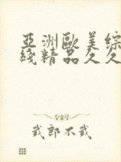 亚洲欧美综合在线精品久久