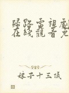 归路电视剧全集在线观看免费高清