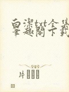 白洁txt全集笔趣阁下载
