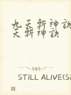 九天斩神诀 九天斩神诀