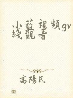 小蓝视频gv在线观看