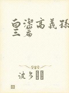 白洁高义孙倩陈三篇