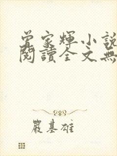 曾家辉小说免费阅读全文无弹窗