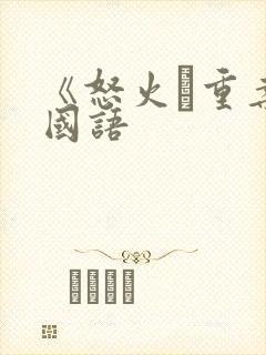 《怒火·重案》国语