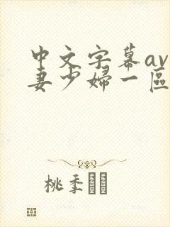 中文字幕av人妻少妇一区