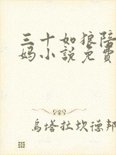 三十如狼陪读妈妈小说免费阅读