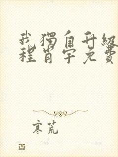 我独自升级小说程肖宇免费笔趣阁封面