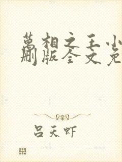 万相之王小说未删版全文免费阅读