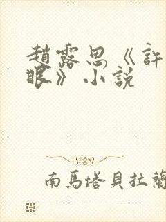 赵露思《许我耀眼》小说