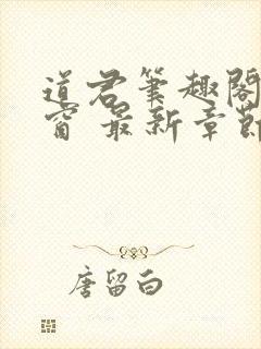 道君笔趣阁无弹窗 最新章节