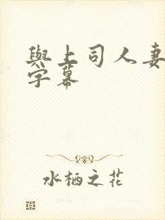 与上司人妻中文字幕封面