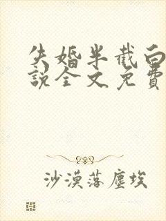 失婚半截白菜小说全文免费阅读