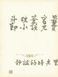 斗破苍穹最新章节小说免费阅读封面