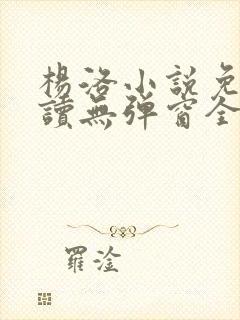 杨洛小说免费阅读无弹窗全文