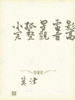 小孤星电影免费完整观看高清