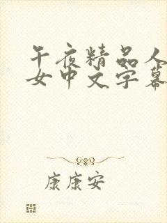 午夜精品人妻熟女中文字幕