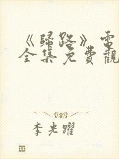 《归路》电视剧全集免费观看高清