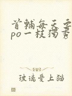 首辅每天要不够po一枝独秀全文