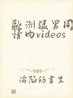 欧洲猛男同志激情肉videos