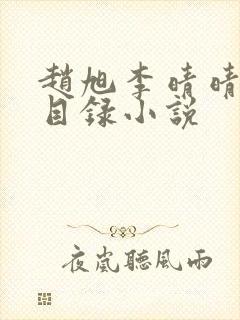 赵旭李晴晴章节目录小说封面