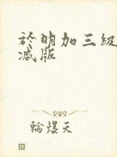 于明加三级无删减版