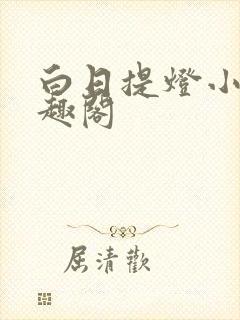 白日提灯小说笔趣阁