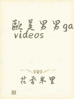 欧美男男gay videos
