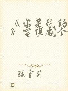 《你是我的荣耀》电视剧全集免费