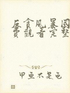 反贪风暴国语免费观看完整版